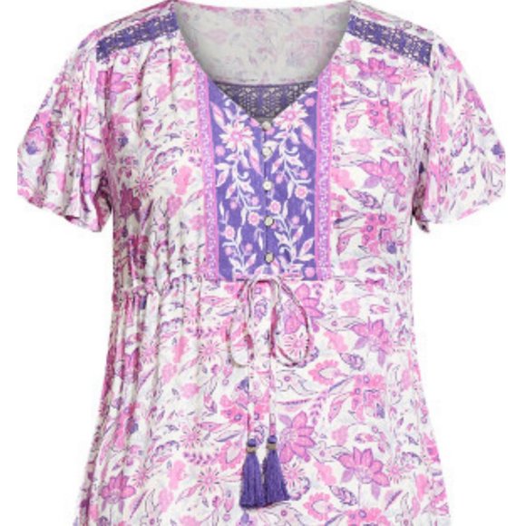 AVEOLOGY Salma Maxi Flutter Boho Dress 22/24 - Picture 8 of 15